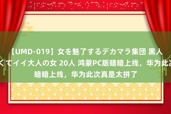 【UMD-019】女を魅了するデカマラ集団 黒人ナンパ エロくてイイ大人の女 20人 鸿蒙PC版暗暗上线，华为此次真是太拼了