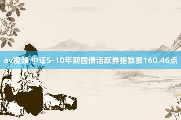 av视频 中证5-10年期国债活跃券指数报160.46点